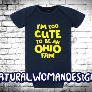 Michigan Football Fan or any college team Baby Onesie